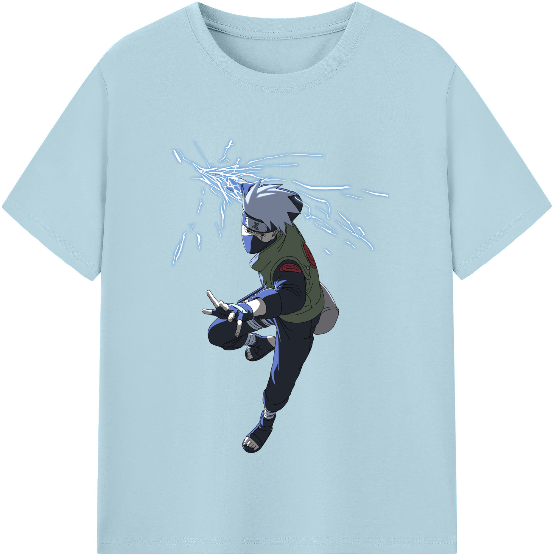 （画像用） NARUTO -ナルト- はたけ カカシ Hatake Kakashi 綿100％半袖Tシャツ（フロントプリント）